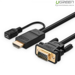 cap-chuyen-doi-hdmi-to-vga-15m-ho-tro-nguon-chinh-hang-ugreen-30449-cao-cap