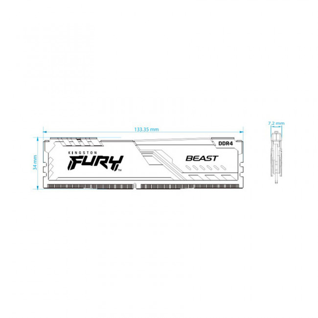 ram-desktop-kingston-fury-beast-kf426c16bb116-16gb-1x16gb-ddr4-2666mhz